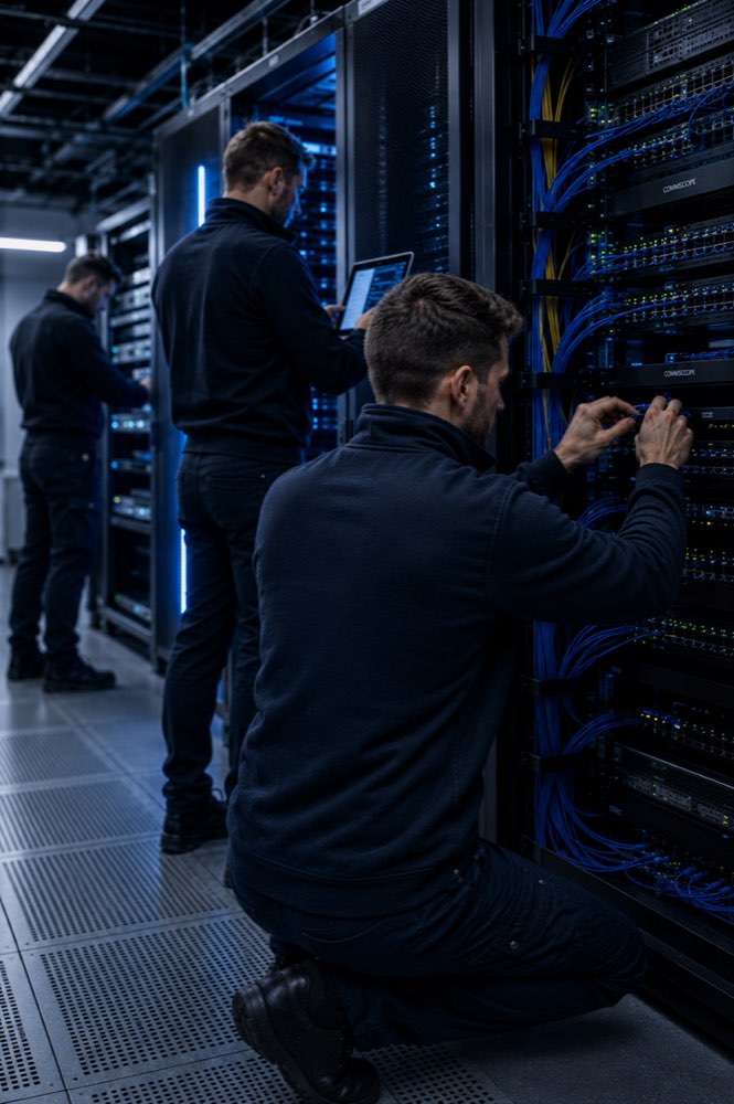 Netzwerkinfrastruktur-Installation durch ENERSON