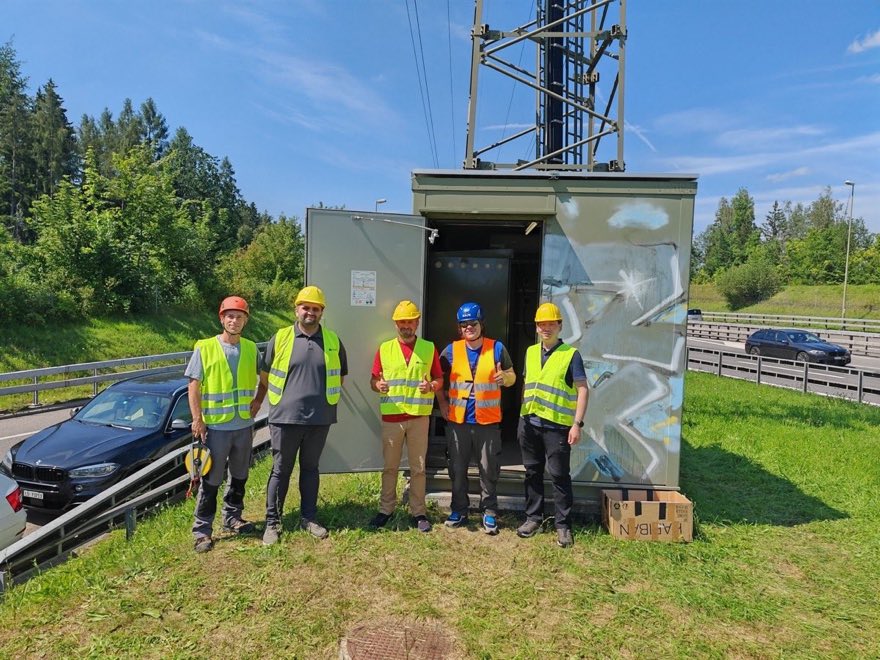 Photovoltaikanlage an einem ENERSON-Mobilfunkstandort